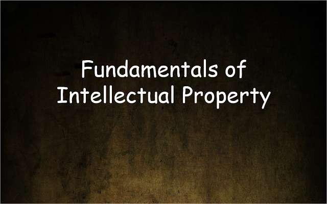 Fundamentals of Intellectual Property – A Presentation at IIM-Bangalore