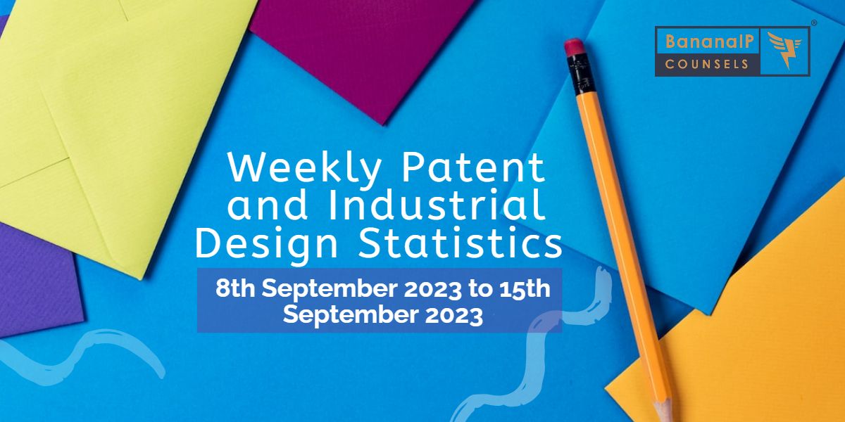 Indian Patent and Design Statistics 2023: Insights for September 8-15
