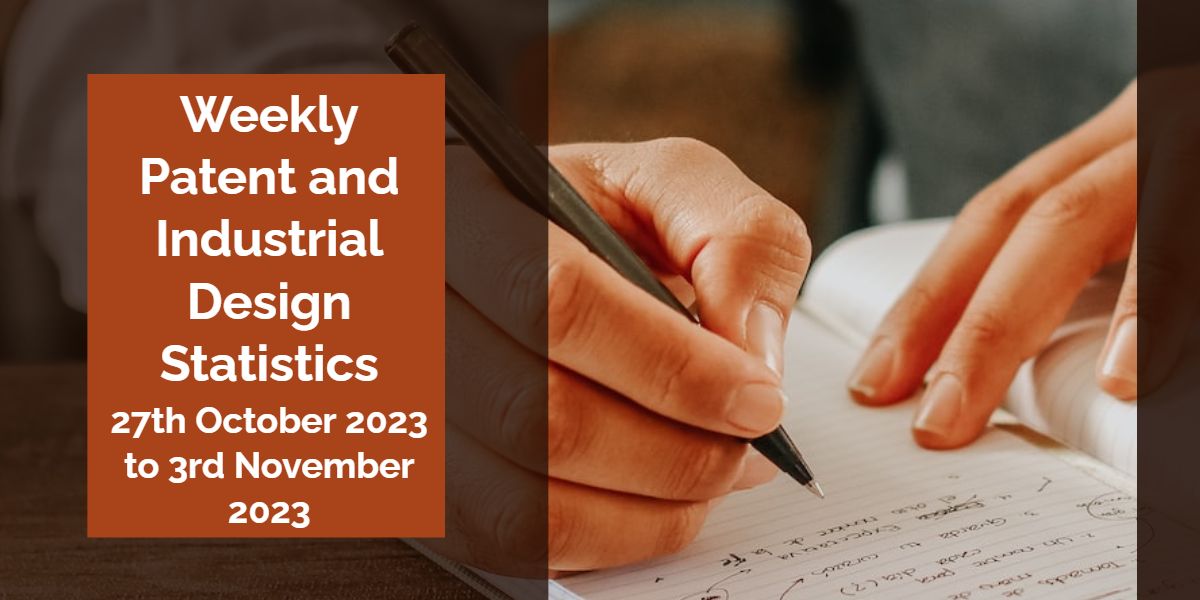 Indian Patent and Design Statistics 2023: Insights for October 27 – November 3