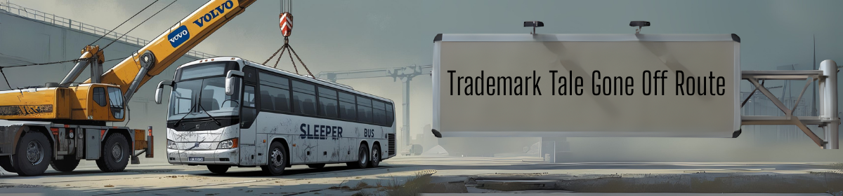 A crane lifting a bus marked "SLEEPER BUS" with a "Volvo" logo in an industrial yard.