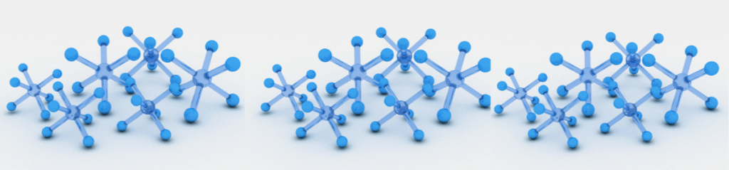 3D illustration of repeating blue molecular structures representing chemical compounds, symbolizing scientific formulations or agrochemical compositions.