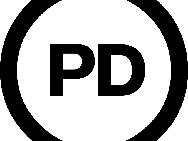 The image depicts encircled letters P and D.