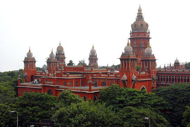 The image depicts the Madras HC.