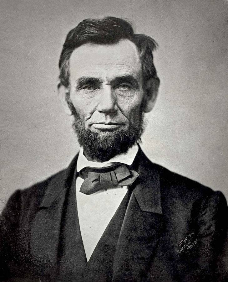 This image depicts a portrait of Abraham Lincoln