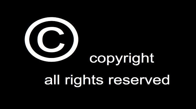 The image has the copyright symbol with the text next to it. The post is about licenses. Click on image to view post.