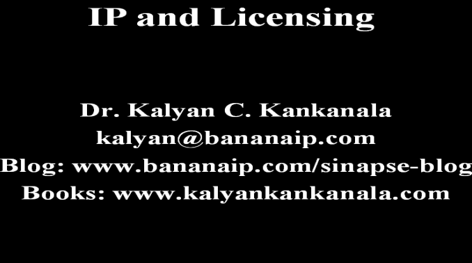 This image reads Intellectual Property and licensing. THis image is relevant because this post talks about a presentation given by Dr. Kalyan C. Kankanala at IIM Bangalore on the said topic. Click on the image to view full post.