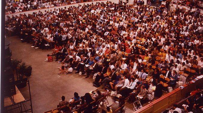 This image depicts audience in an indoor auditorium. This image is relevant because it informs us about the 4th Annual Legal Era Conclave 2015 to be held on March 12 and 13, 2015. Click on the image to view full post.