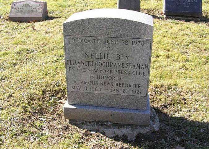 The Picture depicts the Grave of Nellie Bly in Woodlawn Cemetery in Bronx, New York. This image is relevant as the post is all about Nellie Bly, Inventor of Steel Barrel. Click on the image for full description.