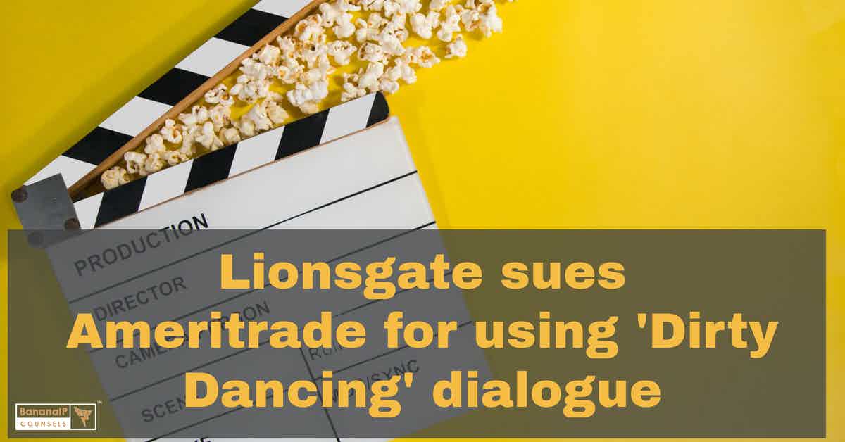 image for Lionsgate Sues Ameritrade for using 'Dirty Dancing' Dialogue