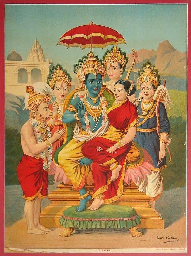 The featured image is of lord Ram his wife Sita, the devotee Hanuman and Rama's three brothers (Lakshmana, Bharata and Shatrughna). The post is about a trademark case involving a religious trademark. To read more click here.