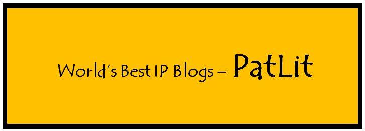 The custom image reads World best IP blogs - PatLit. The post is about the weblog known as PatLit. To read more click here.