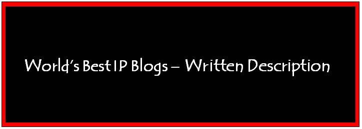The custom image reads World best IP blogs - written description. The post is about the weblog known as written description. To read more click here.