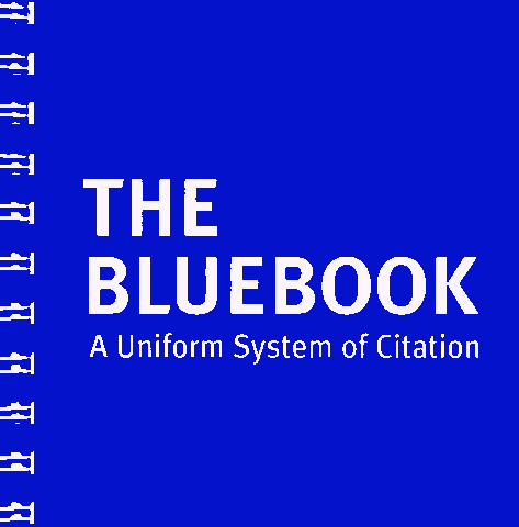 The featured image is of the bluebook. the post is about a copyright dispute in volving the book. Click to view