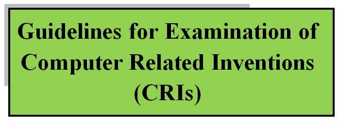 Computer Related Inventions Examination Guidelines and Software patents