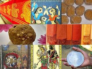 The featured image depicts a collage with various goods in India which have been registered as geographical indications like tanjore paintings,Mysore silk sarees, Tirupathi Laddus,Pashmina Shawls. This post deals with geographical indications. To know more click here