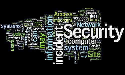 The featured image shows a wordle with focus on the word information security. To read more, click here.