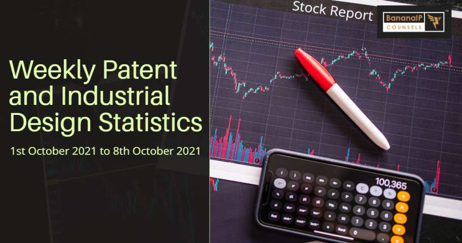 Weekly Patent Statistics- 1st October 2021 to 8th October 2021