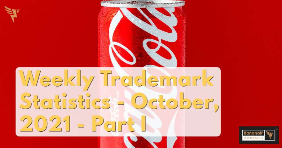 Weekly Trademark Statistics - October, 2021 - Part I