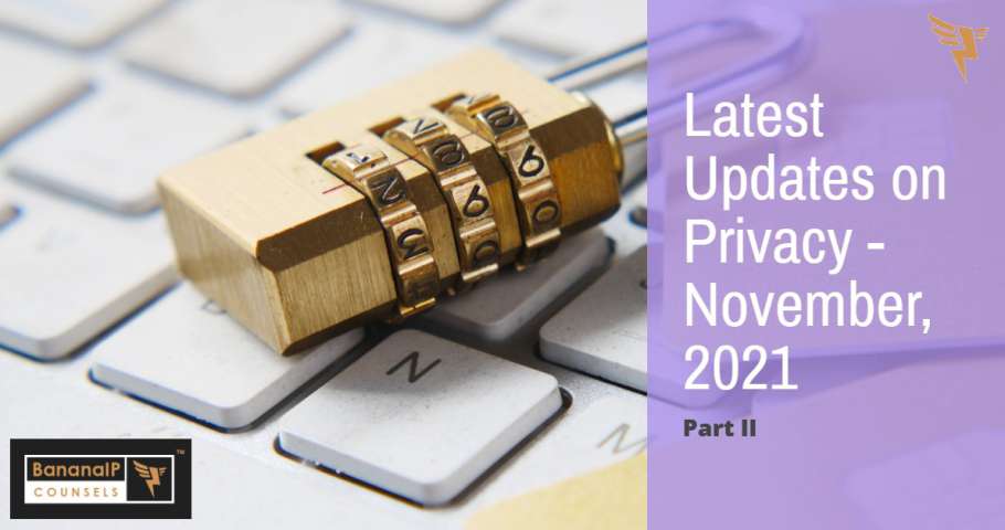 Latest Updates on Privacy - November, 2021 - Part II