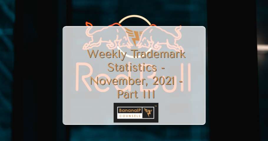 Weekly Trademark Statistics - November, 2021 - Part III
