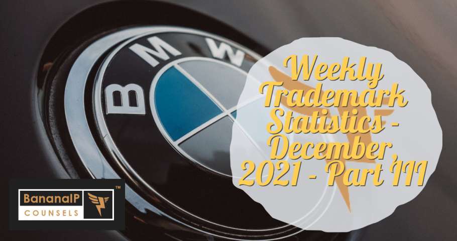 Weekly Trademark Office Statistics - December, 2021 - Part III