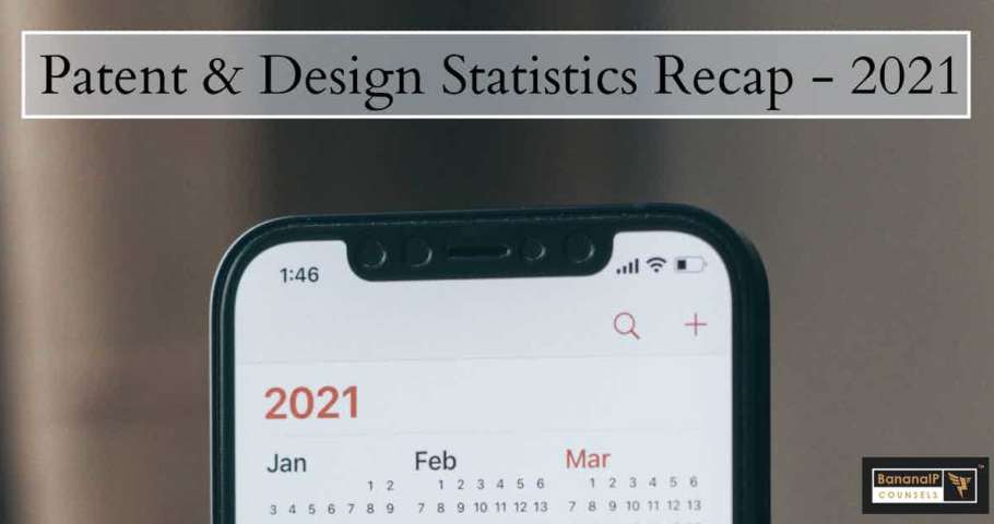 Image accompaying blogpost on "Patent and Design Statistics - 2021"