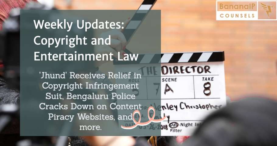 Image accompanying weekly update on copyright and entertainment law