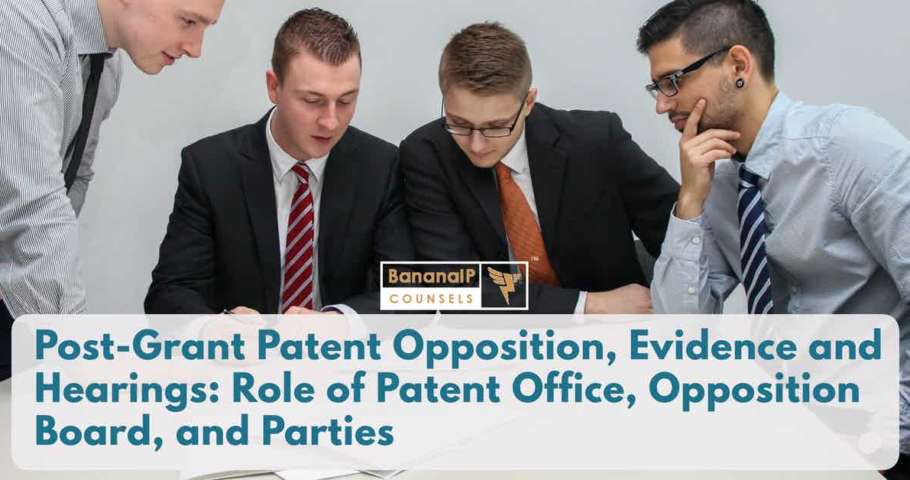 Image accompanying blogpost on Patent Post grant opposition hearings