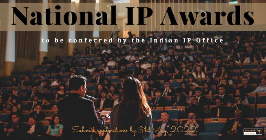 Image accompanying blogpost on "Indian IP Office invites entries for National IP Awards, 2021 and 2022"