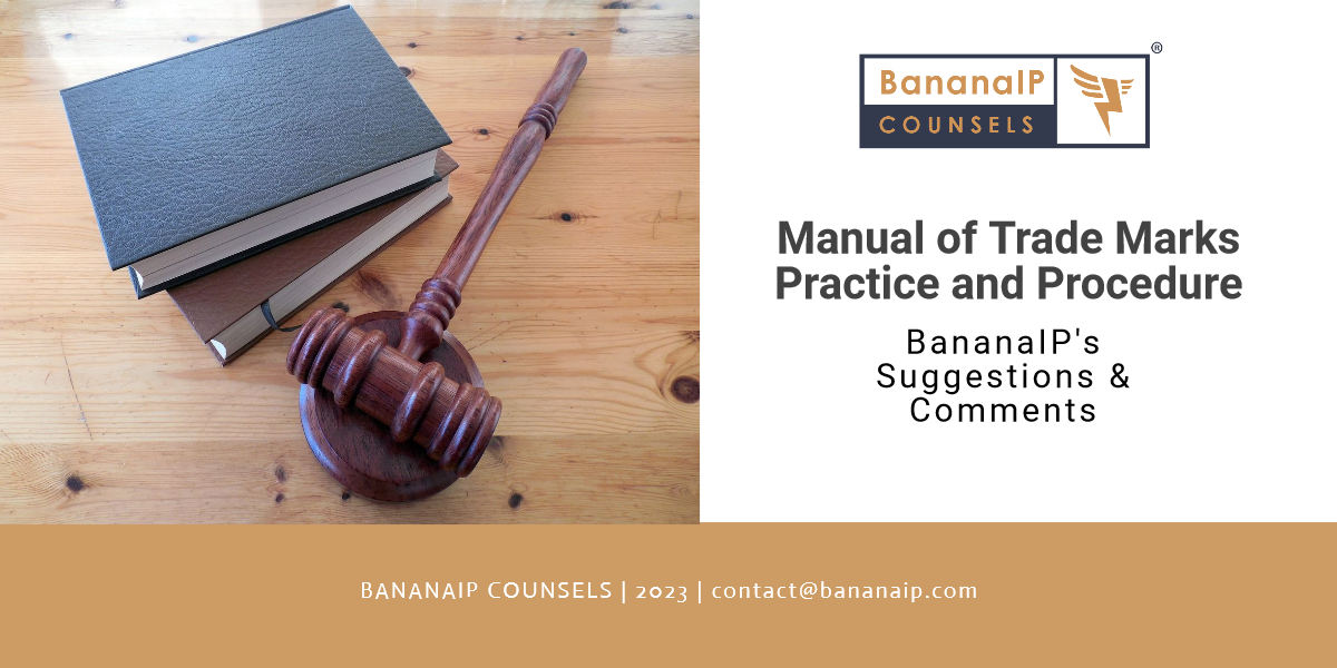 Manual of Trade Marks Practice and Procedure