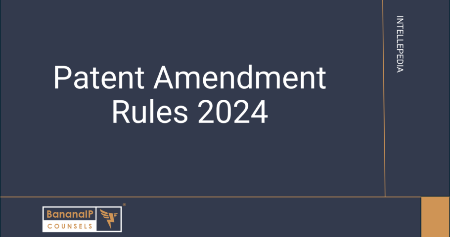 Image accompanying blogpost on "Patent Amendment rules 2024"